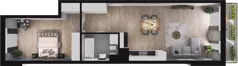 2 pokoje, mieszkanie 56,81 m², piętro 2, oferta nr B79, Podedworze 13, Kraków, Podgórze Duchackie, Piaski Wielkie, ul. Podedworze 13