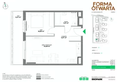 2 pokoje, mieszkanie 43,74 m², piętro 4, oferta nr B2-35, Forma Otwarta - Etap B, Kraków, Bronowice, Bronowice Wielkie, ul. Sosnowiecka