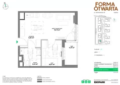 2 pokoje, mieszkanie 37,49 m², piętro 1, oferta nr B2-6, Forma Otwarta - Etap B, Kraków, Bronowice, Bronowice Wielkie, ul. Sosnowiecka