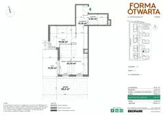 2 pokoje, mieszkanie 53,24 m², parter, oferta nr C2-6, Forma Otwarta - Etap C, Kraków, Bronowice, Bronowice Wielkie, ul. Sosnowiecka