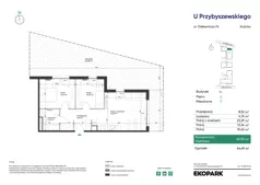 3 pokoje, mieszkanie 60,53 m², parter, oferta nr 1A_M11, U Przybyszewskiego IV, Kraków, Krowodrza, ul. Przybyszewskiego