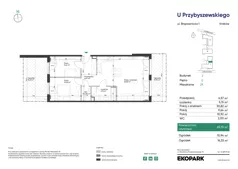 3 pokoje, mieszkanie 65,10 m², parter, oferta nr 2_M29, U Przybyszewskiego IV, Kraków, Krowodrza, ul. Przybyszewskiego