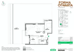 3 pokoje, mieszkanie 69,99 m², piętro 1, oferta nr B1-14, Forma Otwarta - Etap B, Kraków, Bronowice, Bronowice Wielkie, ul. Sosnowiecka