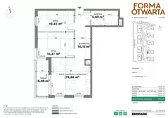 3 pokoje, mieszkanie 58,04 m², piętro 4, oferta nr C2-33, Forma Otwarta - Etap C, Kraków, Bronowice, Bronowice Wielkie, ul. Sosnowiecka