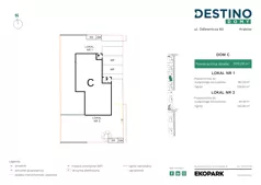 4 pokoje, mieszkanie 137,43 m², parter, oferta nr C1, Destino Domy, Kraków, Bronowice, Bronowice Małe, ul. Odlewnicza