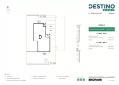 4 pokoje, mieszkanie 138,48 m², parter, oferta nr D1, Destino Domy, Kraków, Bronowice, Bronowice Małe, ul. Odlewnicza