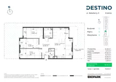 4 pokoje, mieszkanie 96,45 m², parter, oferta nr C-5, Destino, Kraków, Bronowice, Bronowice Małe, ul. Odlewnicza