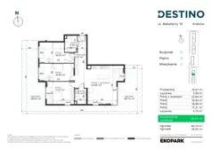 4 pokoje, mieszkanie 110,03 m², parter, oferta nr D-3, Destino, Kraków, Bronowice, Bronowice Małe, ul. Odlewnicza