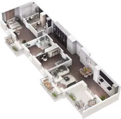 4 pokoje, mieszkanie 117,72 m², piętro 4, oferta nr C2-81, Slow City - Etap C, Kraków, Prądnik Biały, ul. Piaszczysta