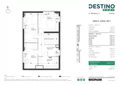 5 pokoi, mieszkanie 148,47 m², parter, oferta nr E2, Destino Domy, Kraków, Bronowice, Bronowice Małe, ul. Odlewnicza