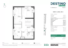 5 pokoi, mieszkanie 149,19 m², parter, oferta nr F2, Destino Domy, Kraków, Bronowice, Bronowice Małe, ul. Odlewnicza