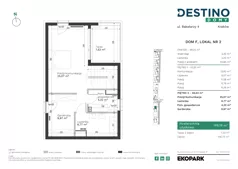 5 pokoi, mieszkanie 149,19 m², parter, oferta nr F2, Destino Domy, Kraków, Bronowice, Bronowice Małe, ul. Odlewnicza