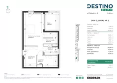 5 pokoi, mieszkanie 149,25 m², parter, oferta nr G2, Destino Domy, Kraków, Bronowice, Bronowice Małe, ul. Odlewnicza