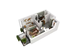 1 pokój, mieszkanie 32,24 m², piętro 3, oferta nr 3.10, Diasfera III, Łódź, Śródmieście, al. Piłsudskiego 37