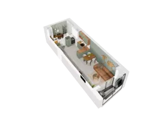 1 pokój, mieszkanie 34,87 m², piętro 2, oferta nr 2.21, Diasfera III, Łódź, Śródmieście, al. Piłsudskiego 37