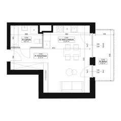 1 pokój, mieszkanie 31,76 m², piętro 2, oferta nr D164, Dyfrakcja Łódzka, Łódź, Widzew, ul. Wodna 3