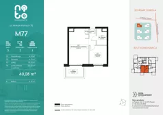 2 pokoje, mieszkanie 40,08 m², piętro 3, oferta nr E.M77, No to Naramowice, Poznań, Naramowice, Naramowice, ul. Maków Polnych