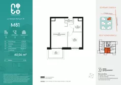 2 pokoje, mieszkanie 40,06 m², piętro 3, oferta nr F.M81, No to Naramowice, Poznań, Naramowice, Naramowice, ul. Maków Polnych
