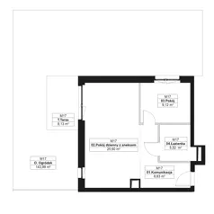 2 pokoje, mieszkanie 49,07 m², parter, oferta nr J.M17, No to Naramowice, Poznań, Naramowice, Naramowice, ul. Maków Polnych