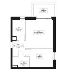 2 pokoje, mieszkanie 40,51 m², piętro 2, oferta nr J.M67, No to Naramowice, Poznań, Naramowice, Naramowice, ul. Maków Polnych