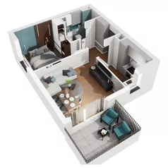 2 pokoje, mieszkanie 40,51 m², piętro 2, oferta nr J.M67, No to Naramowice, Poznań, Naramowice, Naramowice, ul. Maków Polnych