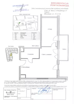 2 pokoje, apartament 45,29 m², piętro 2, oferta nr 2.12, Diasfera III, Łódź, Śródmieście, al. Piłsudskiego 37