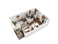 2 pokoje, mieszkanie 44,70 m², piętro 3, oferta nr 3.11, Diasfera III, Łódź, Śródmieście, al. Piłsudskiego 37