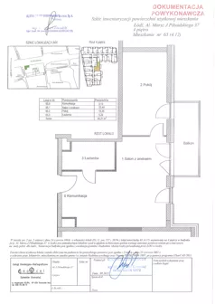 2 pokoje, mieszkanie 45,21 m², piętro 4, oferta nr 4.12, Diasfera III, Łódź, Śródmieście, al. Piłsudskiego 37