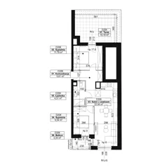 3 pokoje, mieszkanie 58,39 m², piętro 6, oferta nr D208, Dyfrakcja Łódzka, Łódź, Widzew, ul. Wodna 3