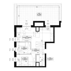 3 pokoje, mieszkanie 57,91 m², piętro 6, oferta nr B109, Dyfrakcja Łódzka, Łódź, Widzew, ul. Wodna 3