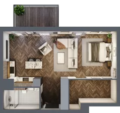 1 pokój, mieszkanie 49,41 m², piętro 5, oferta nr B.5.07, Nad Odrą, Szczecin, Śródmieście, Łasztownia, ul. Celna 4