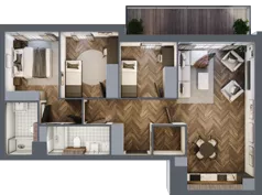 4 pokoje, mieszkanie 75,27 m², piętro 4, oferta nr F.4.06, Nad Odrą, Szczecin, Śródmieście, Łasztownia, ul. Celna 4