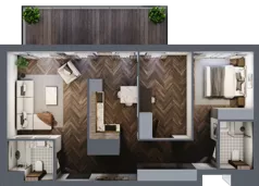 1 pokój, mieszkanie 65,69 m², piętro 5, oferta nr F.5.06, Nad Odrą, Szczecin, Śródmieście, Łasztownia, ul. Celna 4