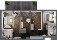 1 pokój, mieszkanie 65,73 m², piętro 4, oferta nr F.4.05, Nad Odrą, Szczecin, Śródmieście, Łasztownia, ul. Celna 4