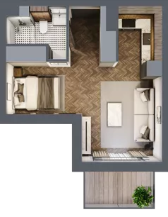 1 pokój, mieszkanie 29,84 m², piętro 4, oferta nr A315, Nad Odrą 3, Szczecin, Śródmieście, Łasztownia, ul. Celna 4