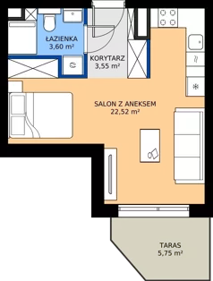 1 pokój, mieszkanie 29,67 m², piętro 3, oferta nr A215, Nad Odrą 3, Szczecin, Śródmieście, Łasztownia, ul. Celna 4