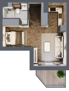 1 pokój, mieszkanie 29,67 m², piętro 3, oferta nr A215, Nad Odrą 3, Szczecin, Śródmieście, Łasztownia, ul. Celna 4