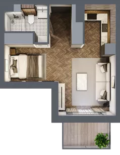 1 pokój, apartament 29,84 m², piętro 8, oferta nr A715, Nad Odrą 3, Szczecin, Śródmieście, Łasztownia, ul. Celna 4