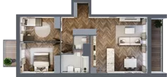 3 pokoje, mieszkanie 75,06 m², piętro 6, oferta nr B503, Nad Odrą 3, Szczecin, Śródmieście, Łasztownia, ul. Celna 4