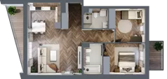 3 pokoje, mieszkanie 68,27 m², piętro 8, oferta nr A703, Nad Odrą 3, Szczecin, Śródmieście, Łasztownia, ul. Celna 4