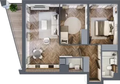 3 pokoje, mieszkanie 62,46 m², piętro 6, oferta nr A507, Nad Odrą 3, Szczecin, Śródmieście, Łasztownia, ul. Celna 4