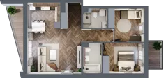 3 pokoje, mieszkanie 68,27 m², piętro 4, oferta nr A303, Nad Odrą 3, Szczecin, Śródmieście, Łasztownia, ul. Celna 4