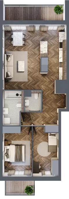 3 pokoje, apartament 74,70 m², piętro 4, oferta nr B311, Nad Odrą 3, Szczecin, Śródmieście, Łasztownia, ul. Celna 4