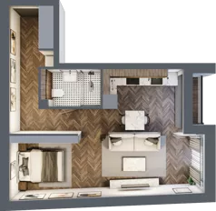 1 pokój, mieszkanie 41,98 m², piętro 2, oferta nr B104, Nad Odrą 3, Szczecin, Śródmieście, Łasztownia, ul. Celna 4