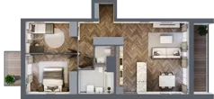 3 pokoje, apartament 74,21 m², piętro 4, oferta nr B303, Nad Odrą 3, Szczecin, Śródmieście, Łasztownia, ul. Celna 4