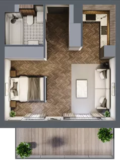 1 pokój, mieszkanie 33,07 m², piętro 3, oferta nr A214, Nad Odrą 3, Szczecin, Śródmieście, Łasztownia, ul. Celna 4
