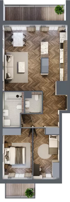 3 pokoje, mieszkanie 74,70 m², piętro 6, oferta nr B511, Nad Odrą 3, Szczecin, Śródmieście, Łasztownia, ul. Celna 4