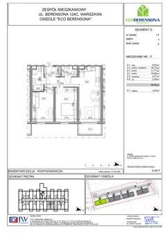 3 pokoje, mieszkanie 56,09 m², piętro 1, oferta nr D-17, Eco Berensona 2, Warszawa, Białołęka, Grodzisk, ul. Leona Berensona 124