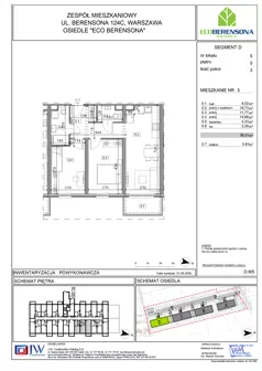 3 pokoje, mieszkanie 56,01 m², parter, oferta nr D-05, Eco Berensona 2, Warszawa, Białołęka, Grodzisk, ul. Leona Berensona 124
