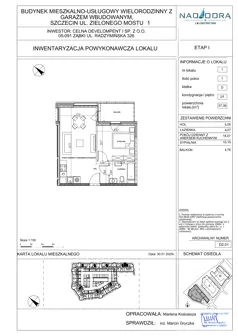2 pokoje, mieszkanie 37,38 m², piętro 1, oferta nr D2.01, Nad Odrą, Szczecin, Śródmieście, Łasztownia, ul. Celna 4